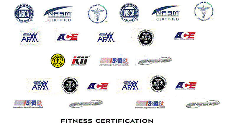 Reebok fitness training (certifications 