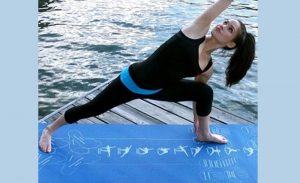 yoga instructional mat